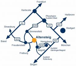 Lageplan von Altensteig